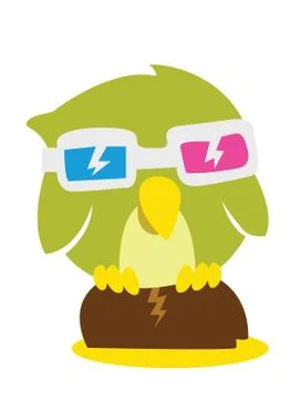 Funny bird Stockillustratie