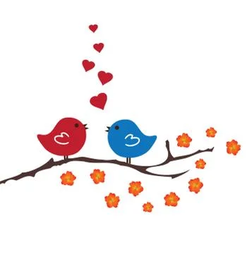 Funny Birds Stock Illustration