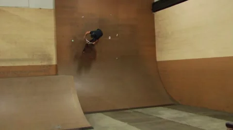 Funny bmx rider tears his shirt off after almost crashing Video stock 51703053