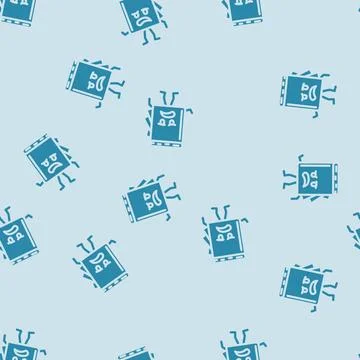 Funny book character glyph vector seamless pattern Stock Illustration