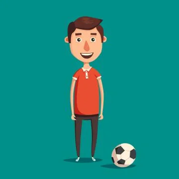 Funny boy, cute character. Vector cartoon illustration 스톡 일러스트