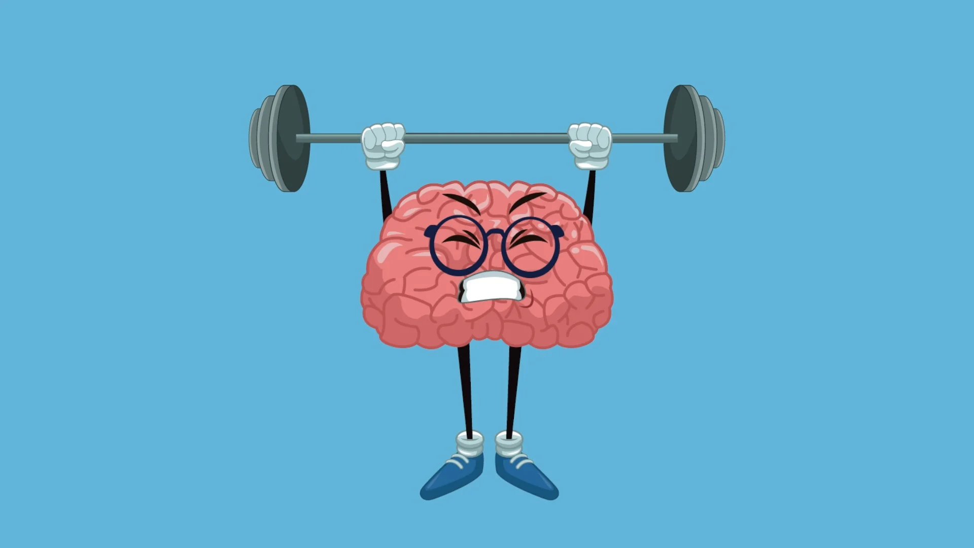 Funny brain cartoon HD animation | Stock Video | Pond5
