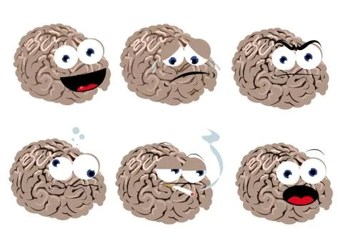 Funny brain Stock Illustration