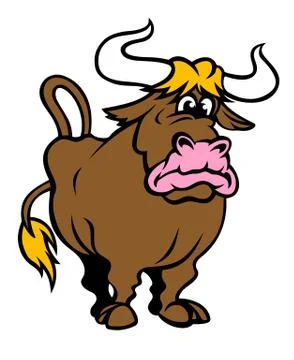 Funny bull Stock Illustration