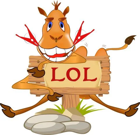 Funny Camel LOL Stock Illustration