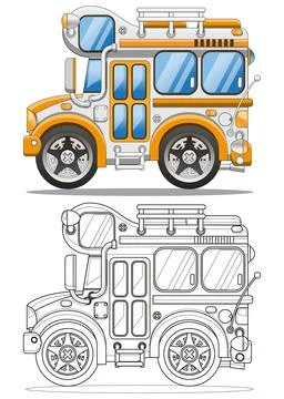 Funny camper. Stock Illustration