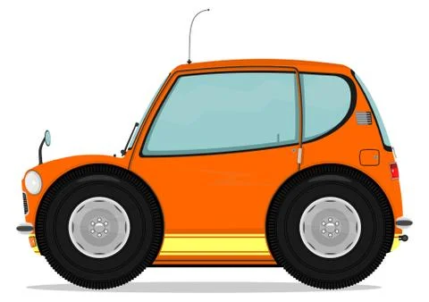 Funny car Stock Illustration