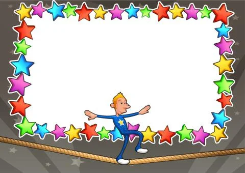 Funny card with empty space for text. Stock-Illustration