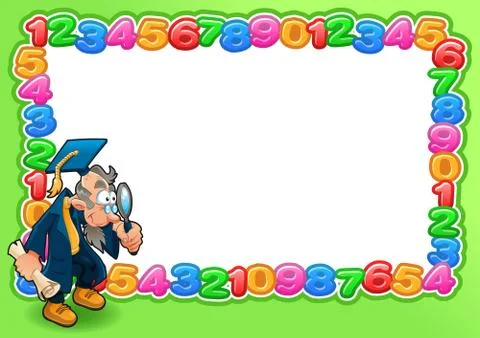 Funny card with empty space for text. Stock Illustration