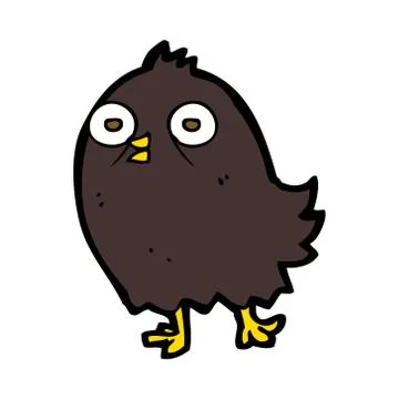 Funny cartoon bird Stock Illustration