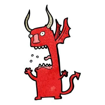 Funny cartoon devil イラスト素材
