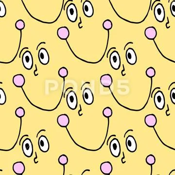 Funny cartoon emotional face for comics design: Royalty Free #76224954