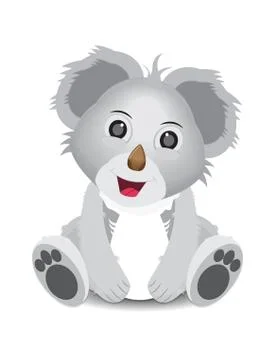Funny cartoon koala Stock Illustration