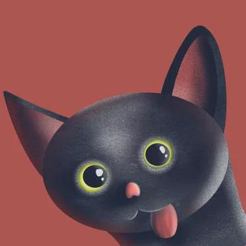 Funny cat Stock Illustration