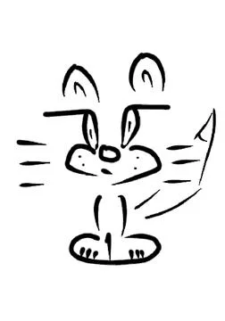 Funny cat Stock Illustration
