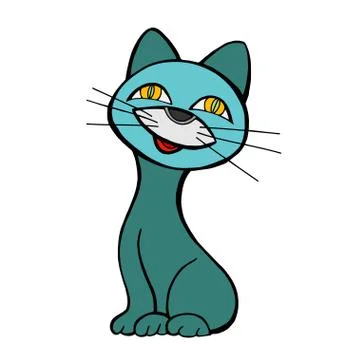 Funny cats Illustrazione stock