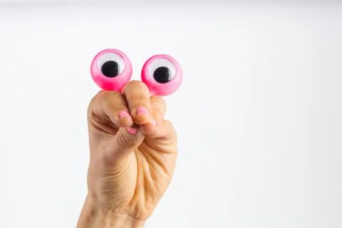 Funny character creature looking very surprised and and trying to intimidate  Stock Photos