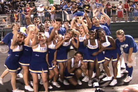 Funny cheerleaders loop Stock Footage 308321