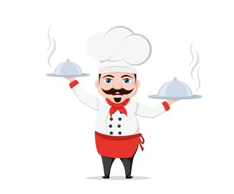 Funny chef character Stock Illustration