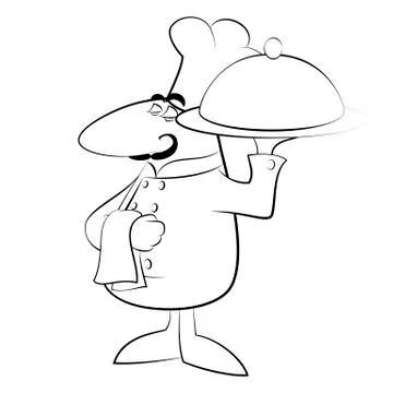 Funny chef cook Stock Illustration