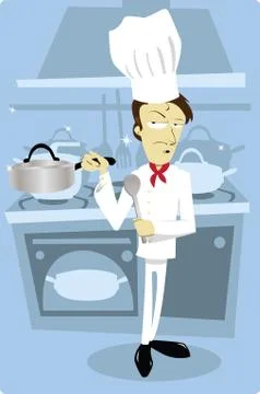 Funny chef Stock Illustration