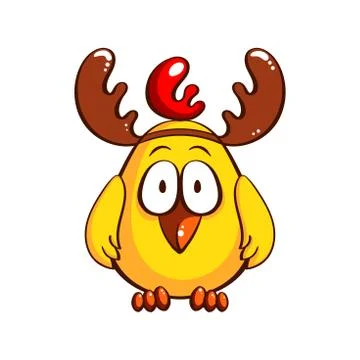 Funny Chicken On White Stock-Illustration