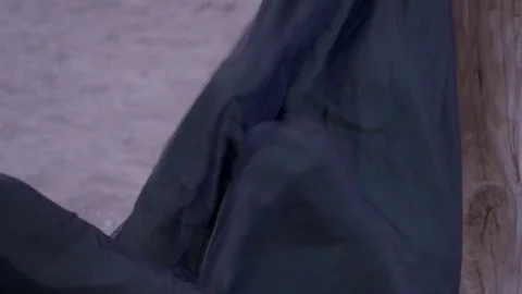 Funny child in hammock Stock Footage 106473594