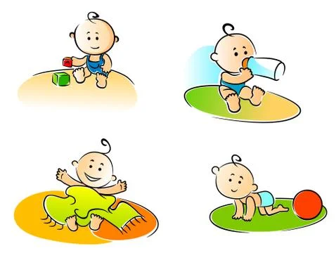 Funny childs Stock Illustration