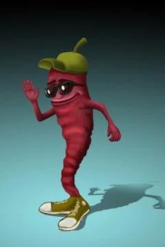 Funny chili pepper Stock Illustration