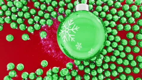 Funny Christmas Balls Video stock 294080369