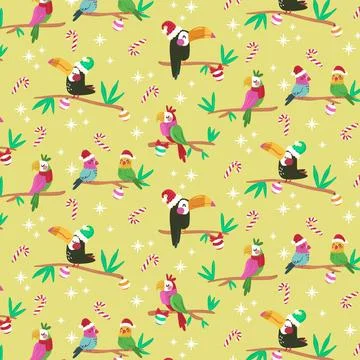 Funny christmas pattern Stock Illustration
