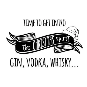 Funny Christmas quote Stock Illustration