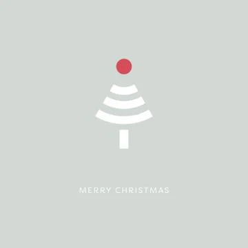 Funny christmas tree vector concept with wifi symbol. Illustrazione stock