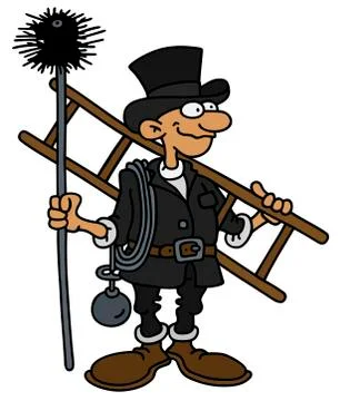 Funny classic chimneyer Stock Illustration