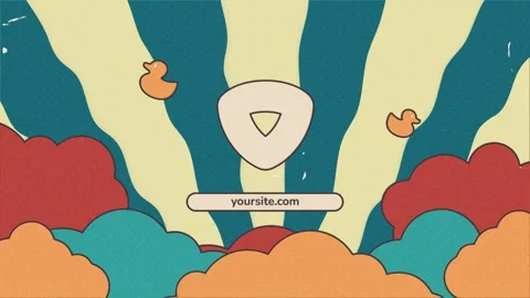 Funny Clouds Logo for After Effects After Effects stock