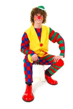 Funny clown Stock Photos