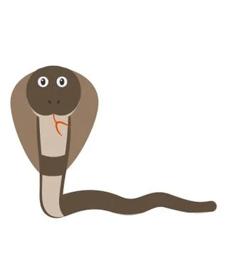 Funny cobra character Stock Illustration