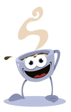Funny coffee Stock Illustration
