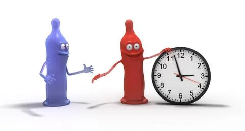 Funny condoms Stock Illustration