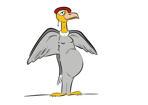 Funny condor Stock Illustration