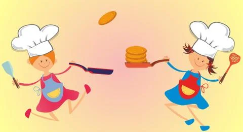 Funny cook Stock Illustration