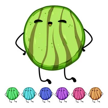 Funny cookie character cartoon vector graphic Stock Illustration