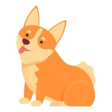 Funny corgi icon cartoon vector. Dog animal Stock Illustration
