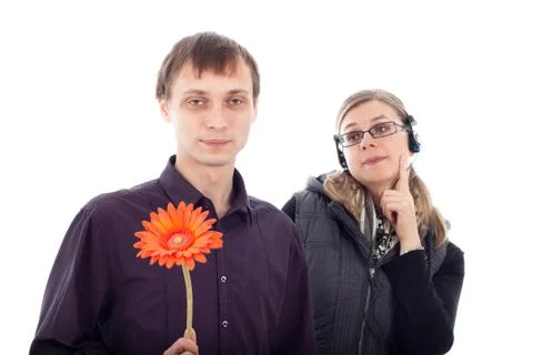 Funny couple Stock Photos