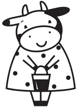 Funny cow Stock Illustration