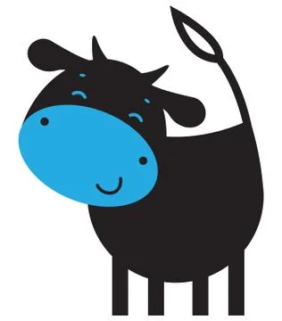 Funny cow Stock Illustration