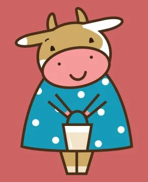 Funny cow Stock Illustration