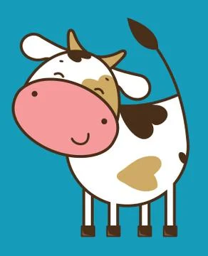 Funny cow Stock Illustration