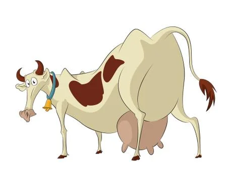 Funny Cow Stock Illustration