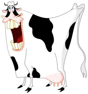 Funny cow Illustrazione stock